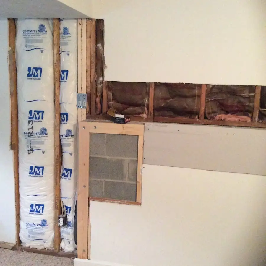 Wall insulation replacement during Contents Cleaning & Restoration in Hidden Valley Lake